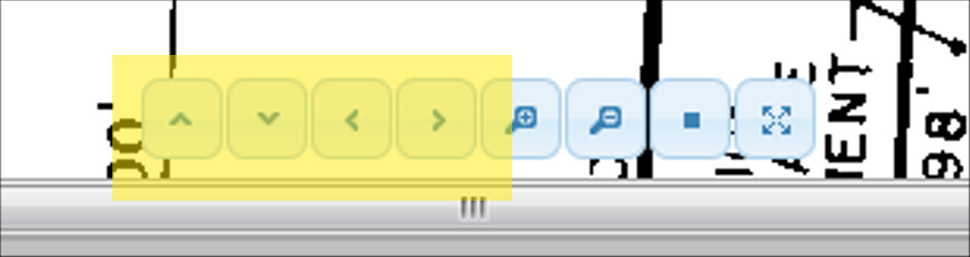 These controls allow you to pan the map Up, Down, Left, or Right